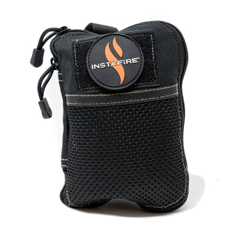 Image of instafire fire item holding bag on white background