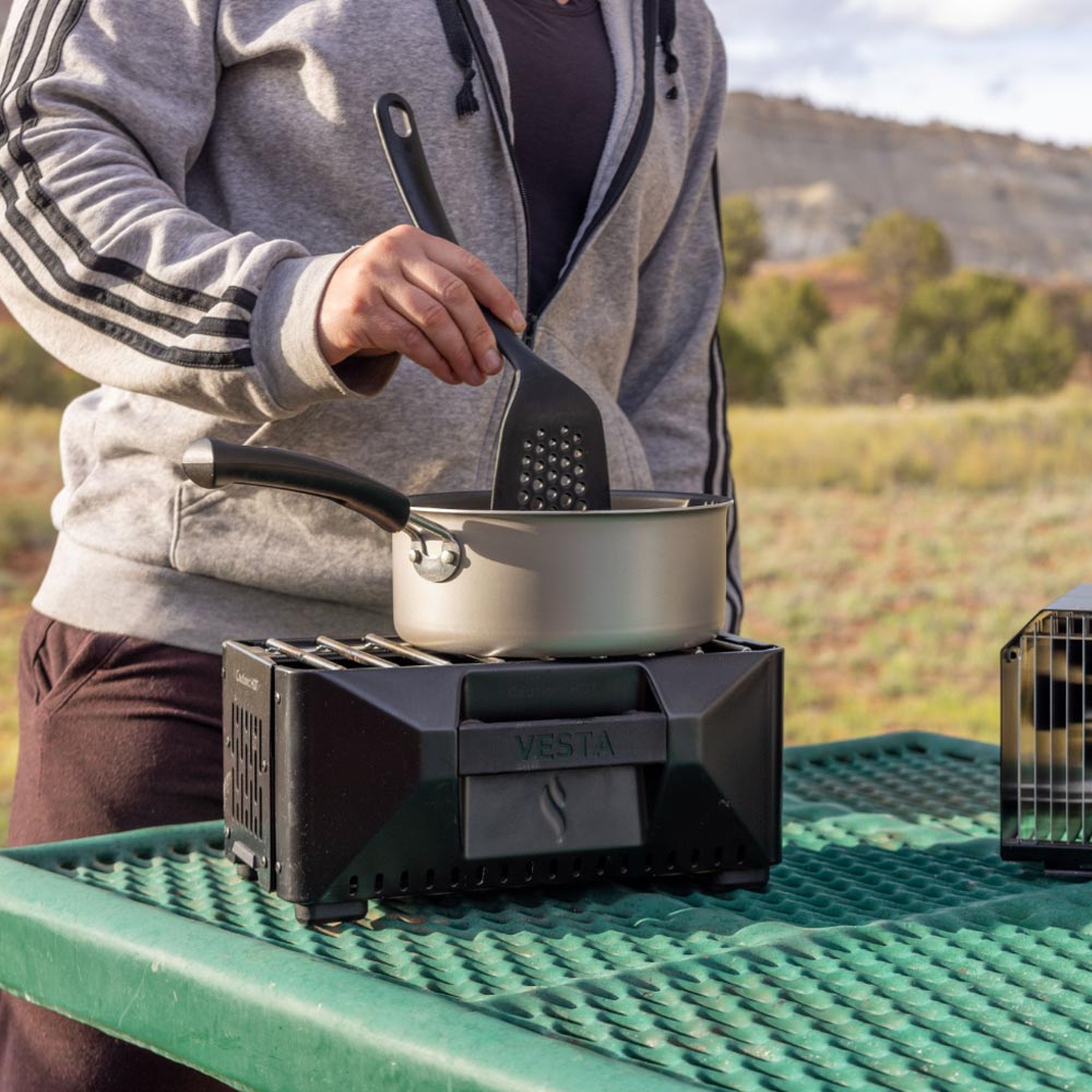 VESTA Self-Powered Indoor Space Heater & Stove PLUS Canned Heat