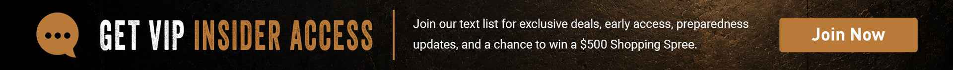 Get VIP Insider Access - Join SMS