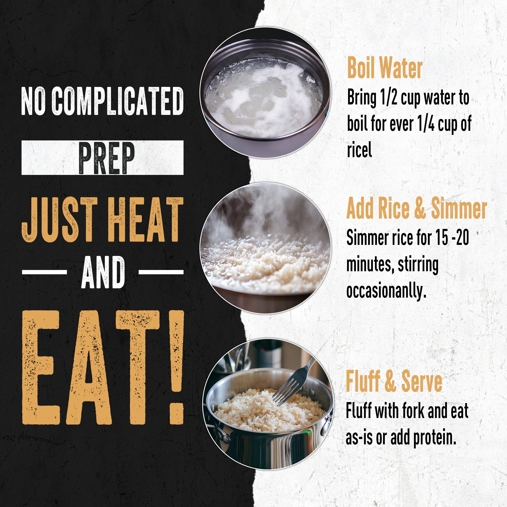 Long Grain White Rice (6 pouches, 60 servings)