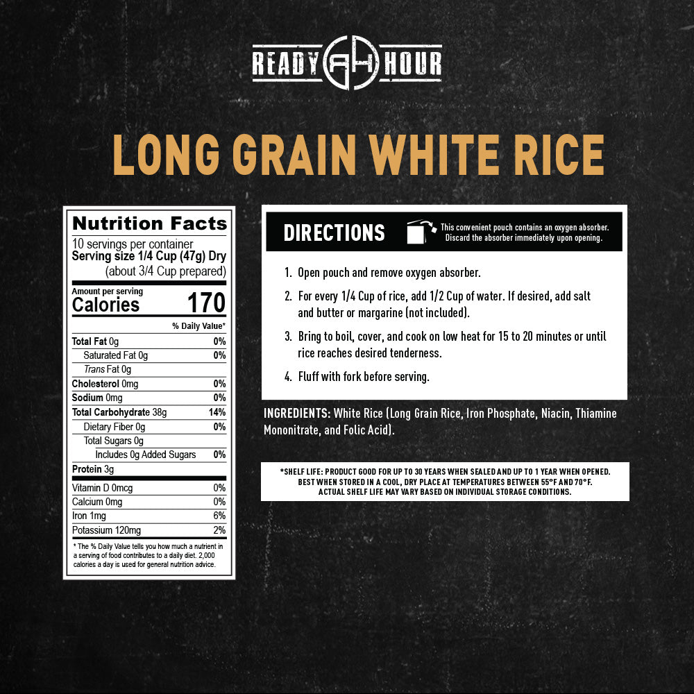 Nutrition facts label
