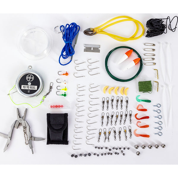 fish hunting accessories Fishing & Kit (127 pieces) by Ready Hour HUNTING AND FISHING 40OZ baitcasting reels Color:Bluetonium Green Pumpkin Core rhode island for sale
