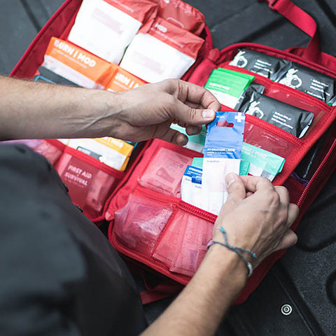 Image of Shows supplies inside MyFAK First Aid Kit