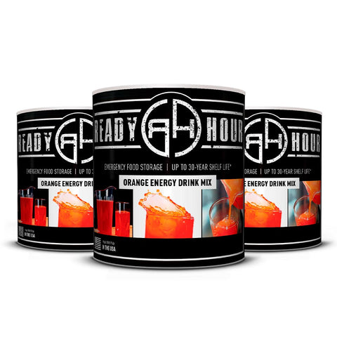 Image of Orange Energy Drink Mix #10 Cans (189 total servings 3-pack)