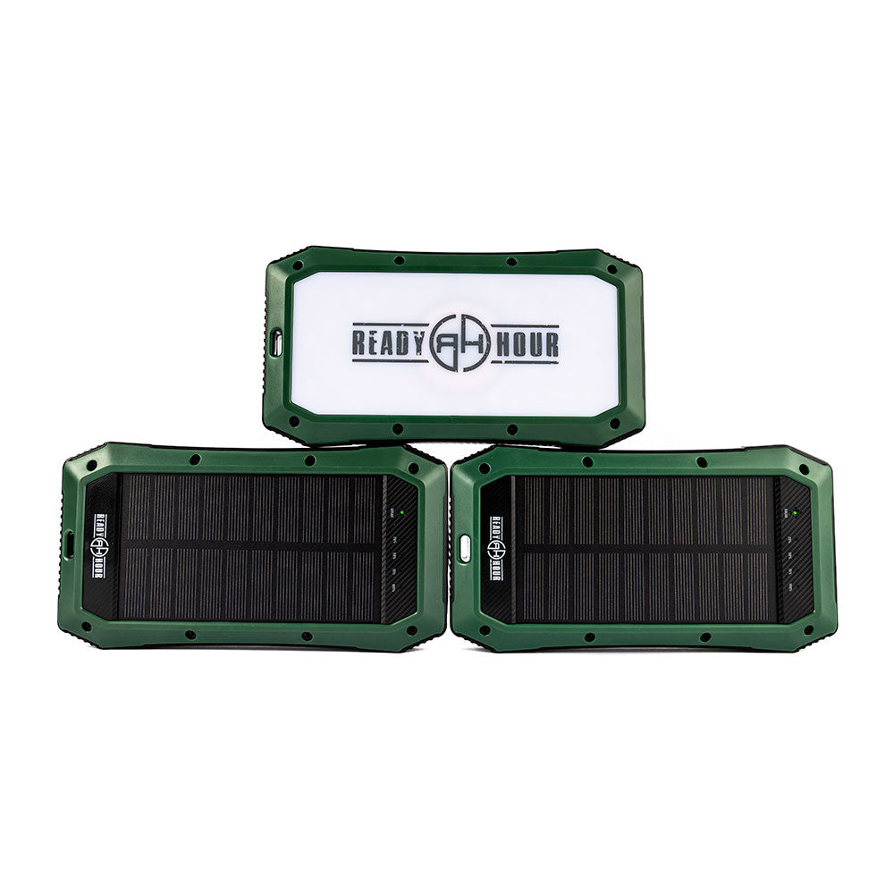 Wireless Solar PowerBank Charger & 20 LED Room Light 3-pack by Ready Hour