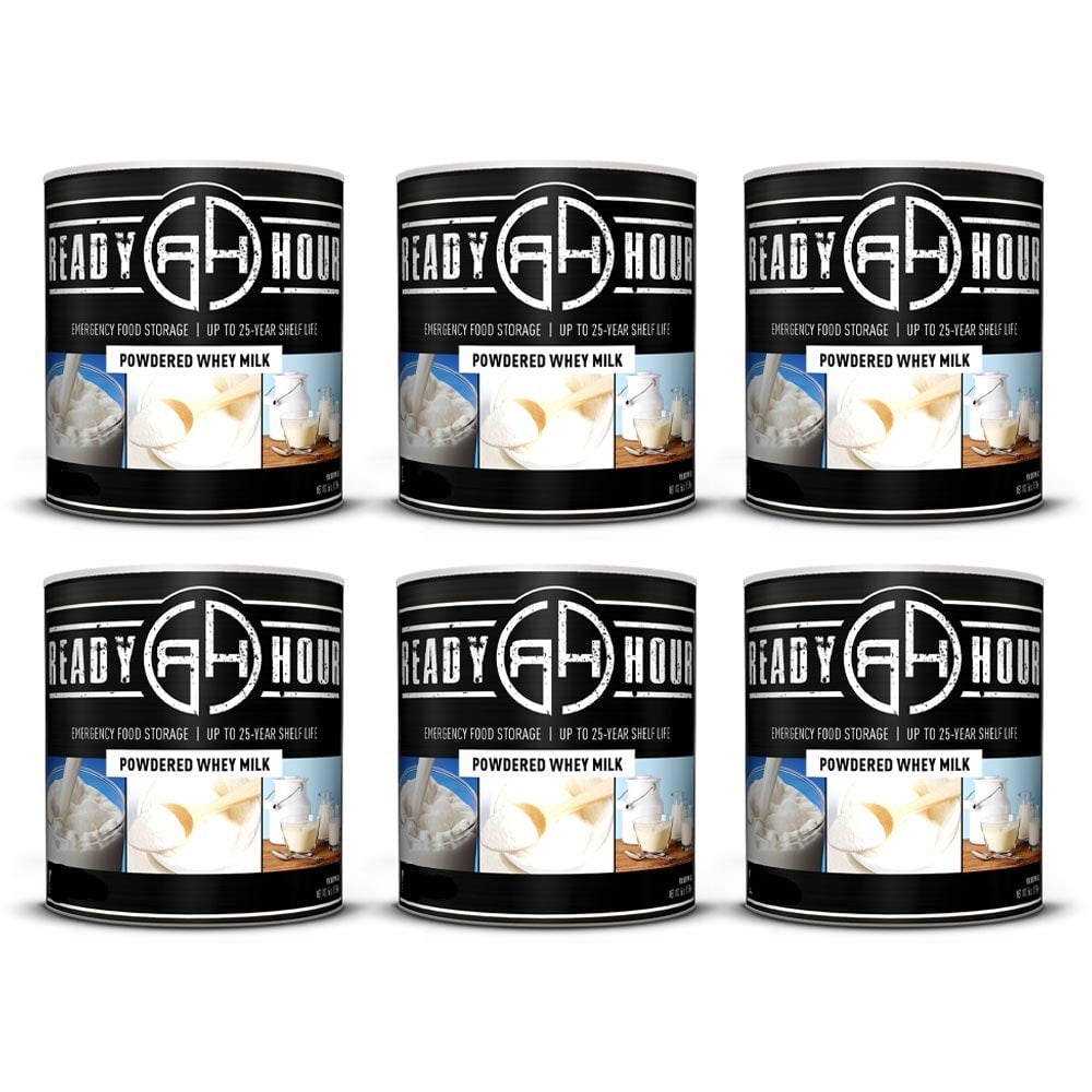Powdered Whey Milk #10 Cans 6-Pack (456 total servings)