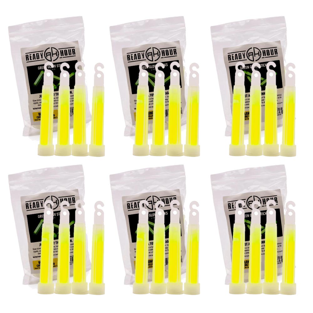 Twenty Four Pack of 4-Inch Green Glow Light Sticks, Last 10-12 Hours -  Default Title - My Patriot Supply