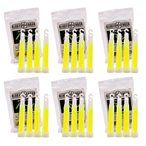 Four Pack 4" Green Light Glow Sticks