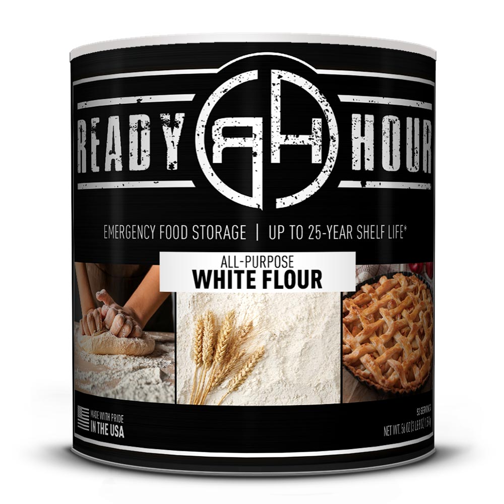 All-Purpose White Flour #10 Cans (159 total servings, 3-pack)