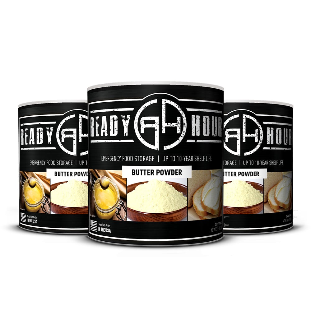Butter Powder #10 Cans 3-Pack (612 total servings)