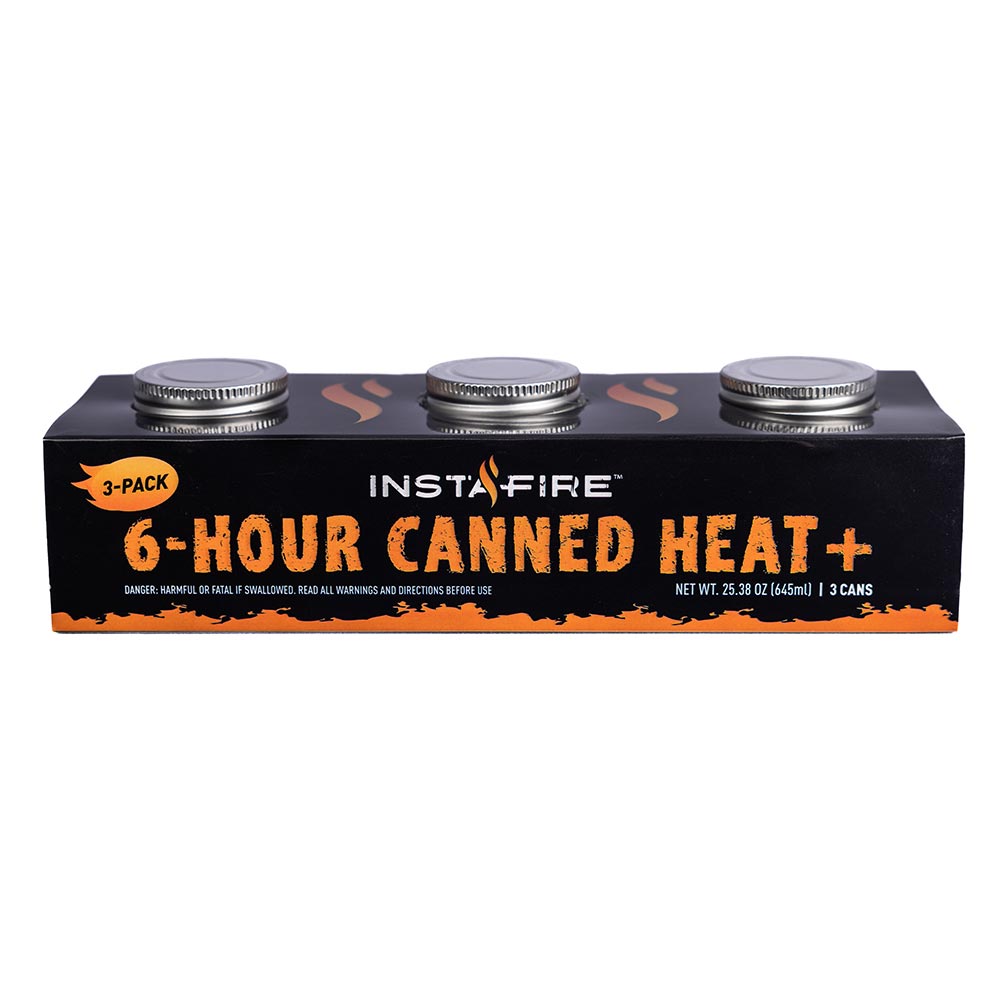 Canned Heat & Cooking Fuel by InstaFire (Eight 3-packs, total 24 cans) - Insider's Club