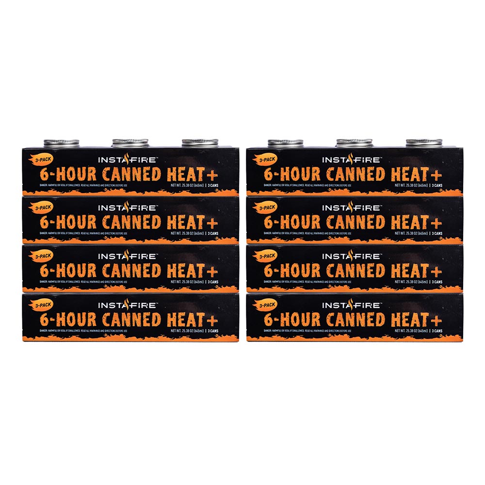 Canned Heat 3-Pack, Canned Cooking Fuel, 24 cans