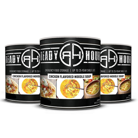 Chicken Flavored Noodle Soup #10 Cans (60 total servings, 3-pack)