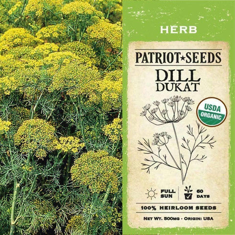 Image of Dill Dukat Herb Seeds (500mg) - My Patriot Supply