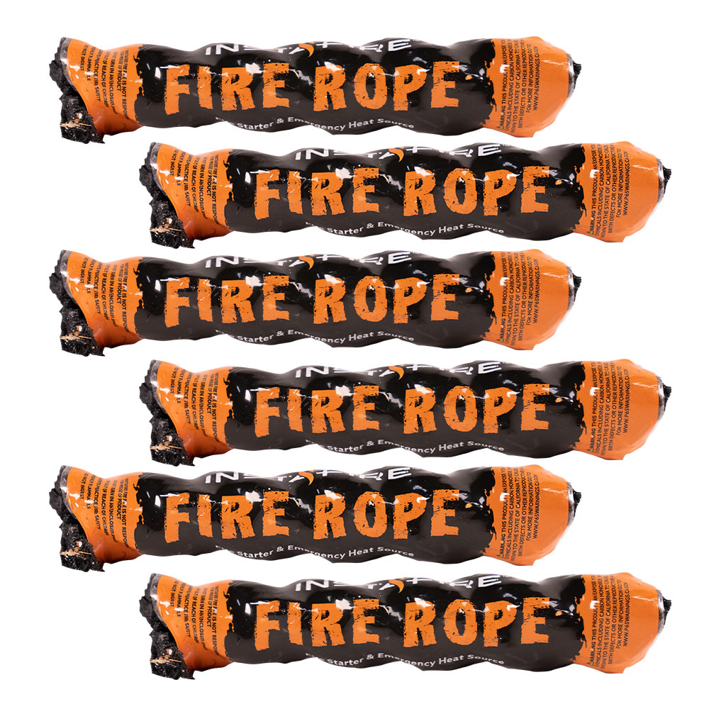 Fire Rope Fire Starter by InstaFire (6-pack) - Default Title - My Patriot  Supply