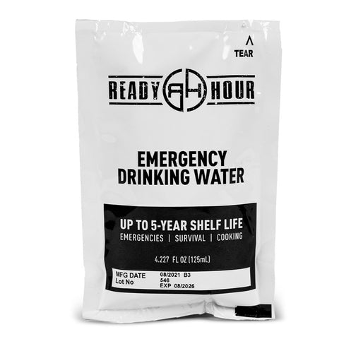 Image of Emergency Water Pouch Case by Ready Hour (64 pouches)