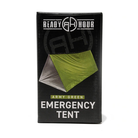 the emergency tent included with the go-bag with ballistic panel by ready hour
