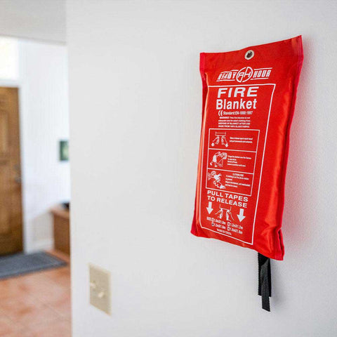 Image of Fire Evacuation Mask & Fire Blanket by Ready Hour