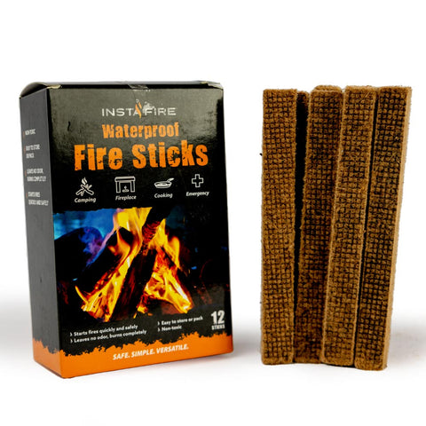 Image of 12 Waterproof Fire Sticks by InstaFire (4-pack, 48 total)