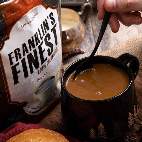 Image of Franklin's Finest Survival Coffee (720 servings, 1 bucket) - My Patriot Supply
