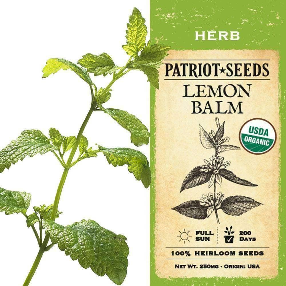 Lemon Balm Herb Seeds - My Patriot Supply