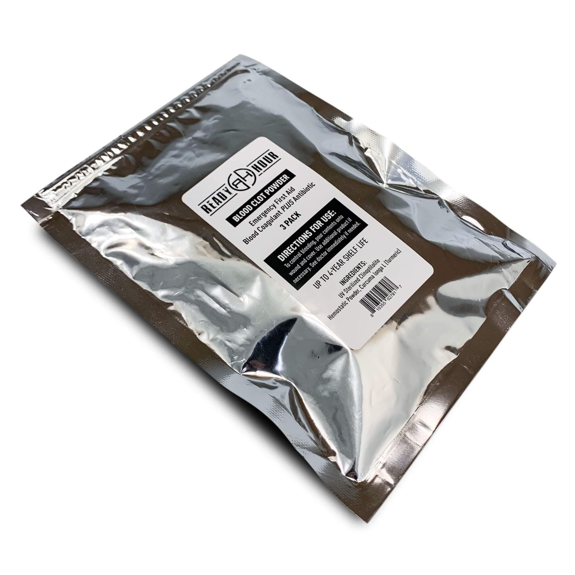 Ready Hour Blood Clot Powder (1 pkg. w/ 3 packs) - My Patriot Supply