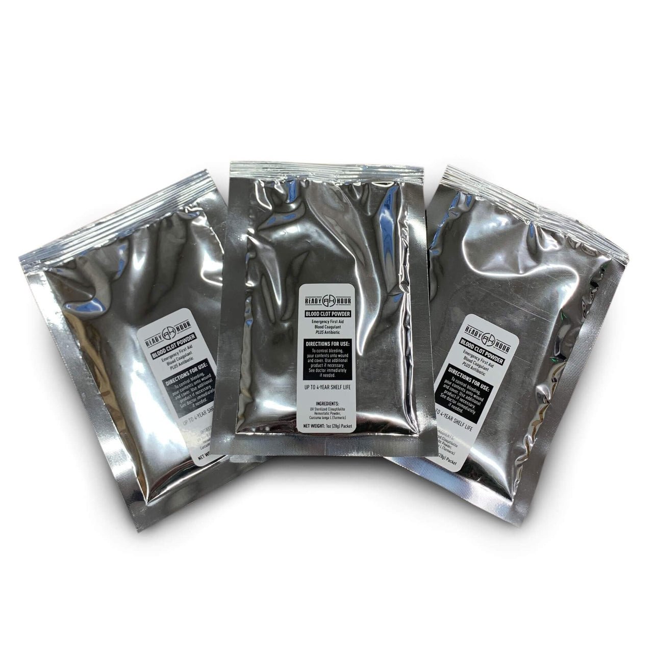 Ready Hour Blood Clot Powder (1 pkg. w/ 3 packs) - My Patriot Supply