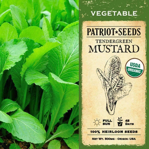 Image of Organic Tendergreen Mustard Seeds (500mg) - My Patriot Supply