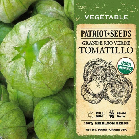 Image of Organic Grande Rio Verde Tomatillo Tomato Seeds (500mg) - My Patriot Supply