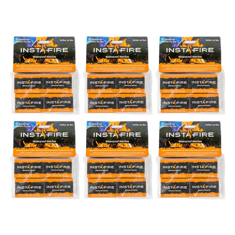 Image of Waterproof Matches by InstaFire (Six 4-packs, total of 24 boxes)