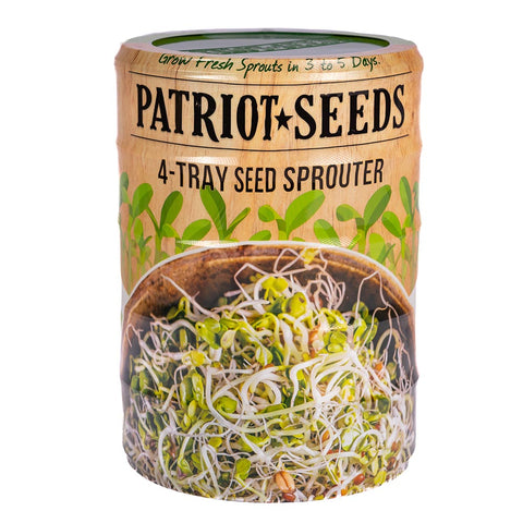 Image of 4-Tray Seed Sprouter Set by Patriot Seeds