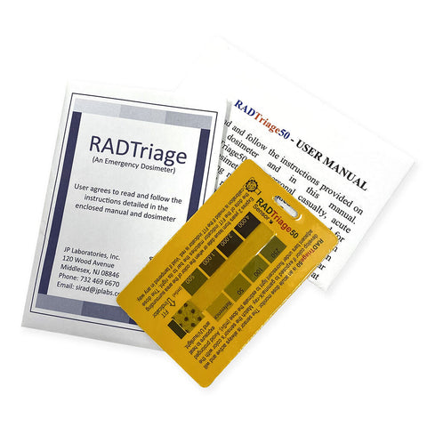 Potassium Iodide Anti-Radiation Tablets & RADTriage50 Personal Radiation Dosimeter