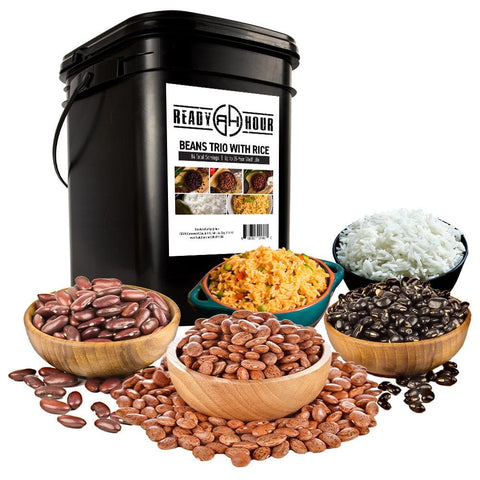 Image of Beans Trio & Rice Kit  (100 servings, 14 pk.) - My Patriot Supply