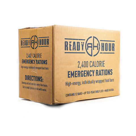 Image of 72,000 Calories Total Emergency Ration Bars by Ready Hour (30 packs, 30 day supply)