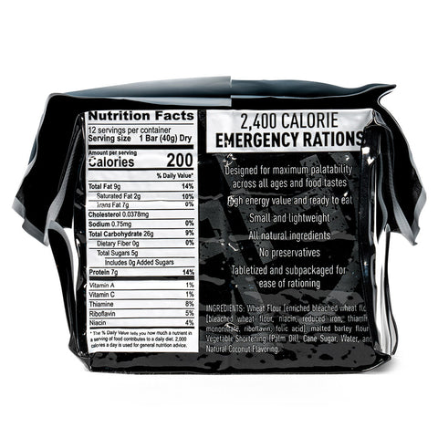 Image of 72,000 Calories Total Emergency Ration Bars by Ready Hour (30 packs, 30 day supply)