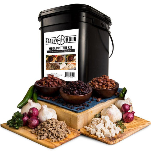 Image of Mega Protein Kit w/ Real Meat (88 servings, 1 tote) - Special - My Patriot Supply