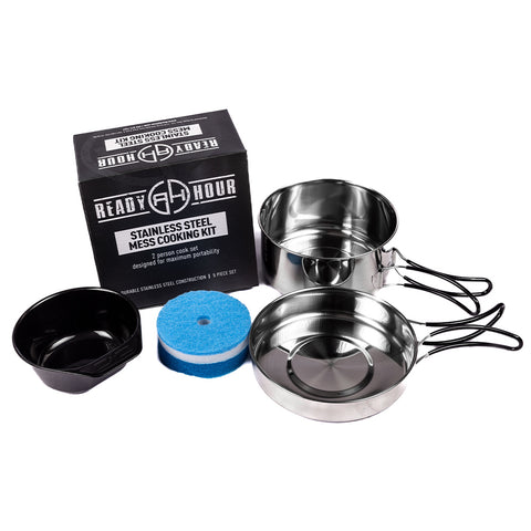 Image of Stainless Steel Mess Cooking Kit (5 piece) by Ready Hour