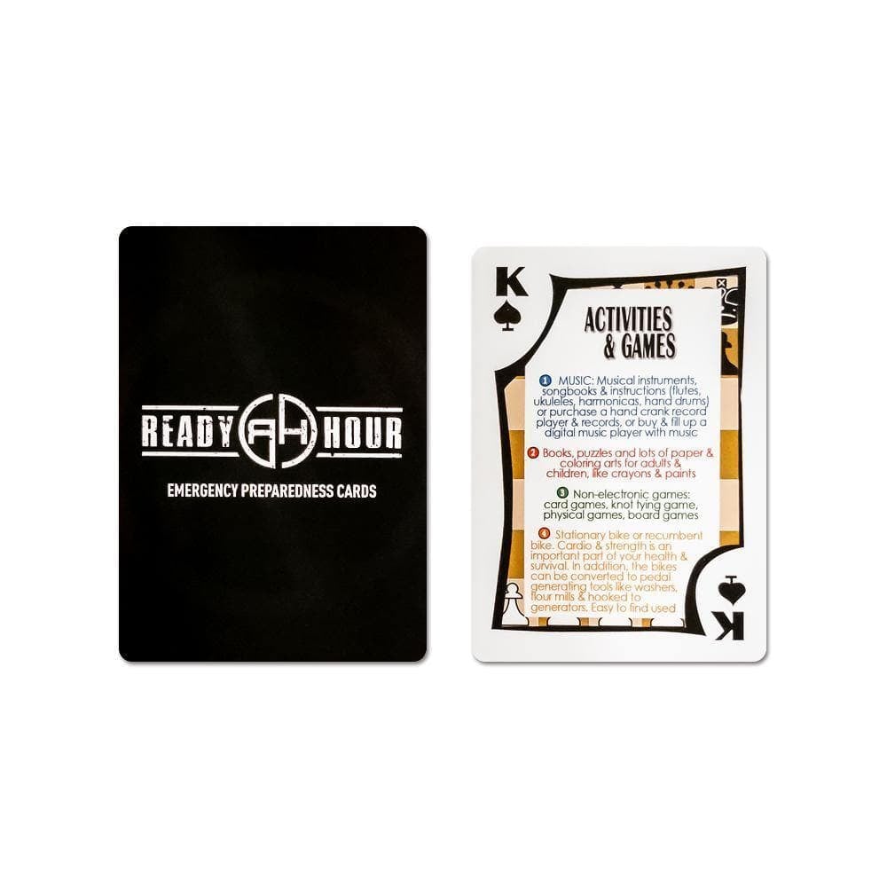 Ready Hour Preparedness Playing Cards - My Patriot Supply