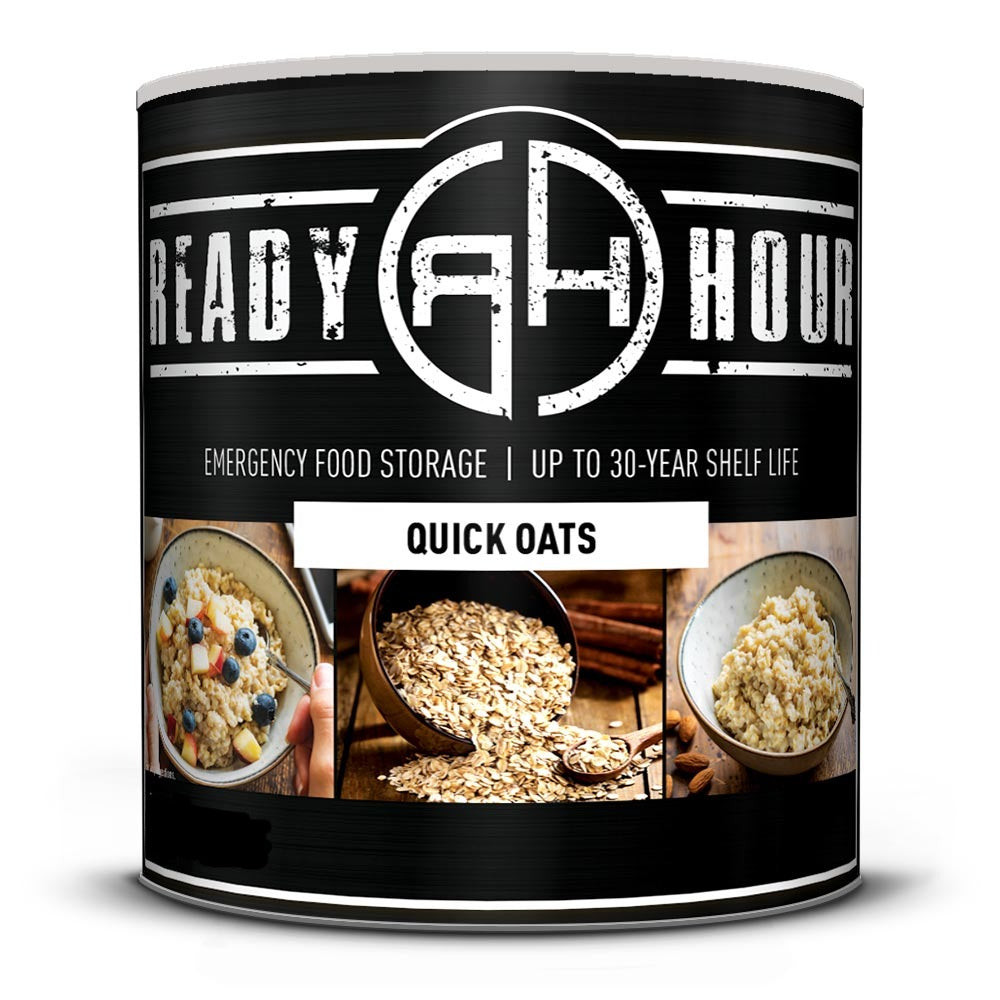 Quick Oats, 22 Servings | Ready Hour Bulk Oats Can - My Patriot Supply