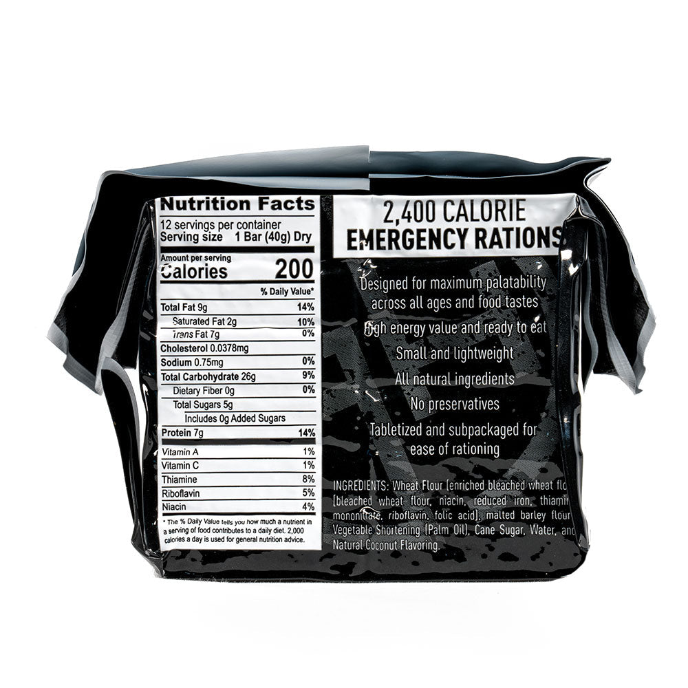16,800 Calories Total Emergency Ration Bars by Ready Hour (7 packs, 7 day supply)