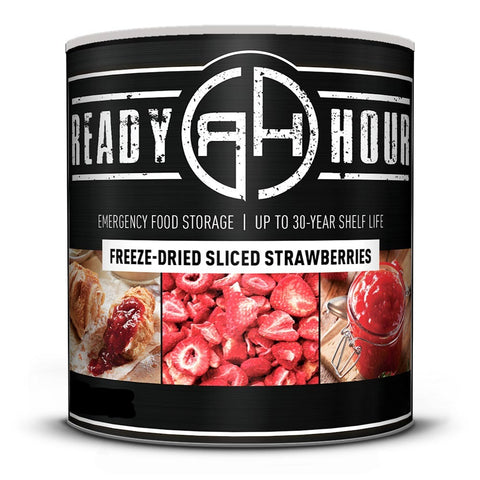 Image of Freeze-Dried Sliced Strawberries #10 Cans (108 total servings, 3-pack)