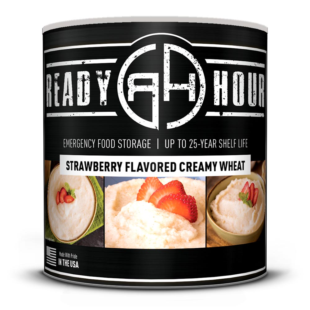 Strawberry Flavored Cream of Wheat  Ready Hour Bulk Survival Food Can -  Default Title - My Patriot Supply
