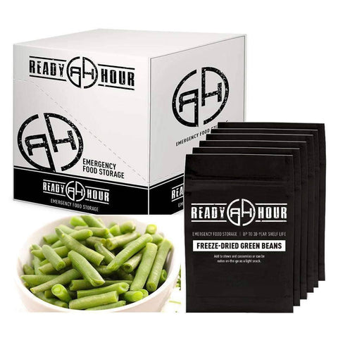 Image of Freeze-Dried Green Beans Case Pack (48 servings, 6 pk.) - My Patriot Supply