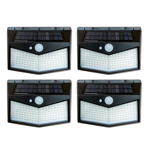 Image of Outdoor Solar-Powered 212 LED Motion Sensor Light (4-pack)