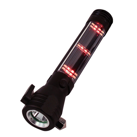 Image of 9-in-1 Multi-Function LED Solar Rechargeable Flashlight (4- pack)
