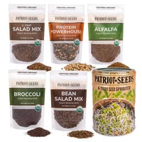 Thumbnail for 4-Tray Seed Sprouter Set & Sprouting Seeds Starter Kit