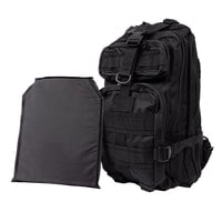 Thumbnail for side-by-side of ready hour tactical backpack and included ballistic panel