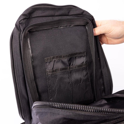opened main pocket of ready hour tactical backpack 