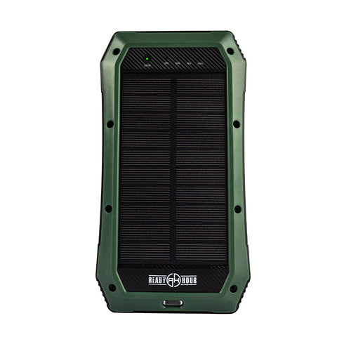 50000mAh Solar Power Bank Dual USB Portable Battery Charger with LED Light  for Phone, Pad, Android— Green 