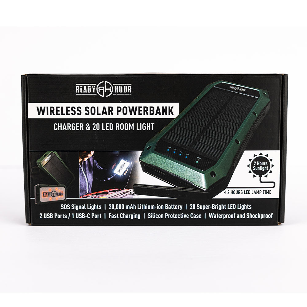 Wireless Solar PowerBank Charger & LED Light (Thank You Offer)